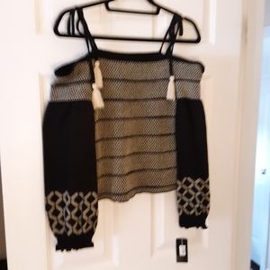 Shoulders off sweater shirt